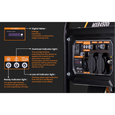 Інверторний бензиновий генератор MaXpeedingRODS MXR4500i 