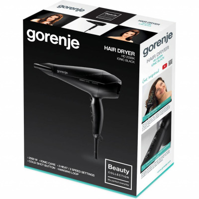 Фен Gorenje HD 203 BK (HD203BK) Фен Gorenje HD 203 BK (HD203BK)