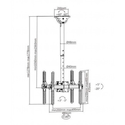 Кронштейн ITech Celb-Duo-54L