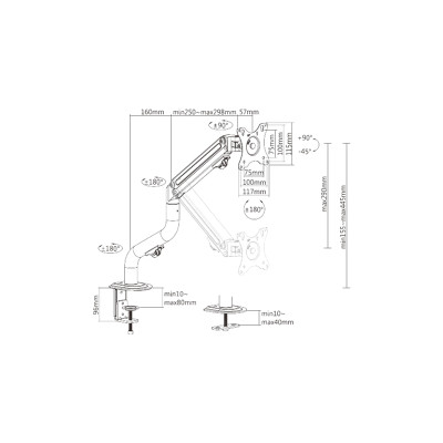 Кронштейн Brateck LDT71-C012N