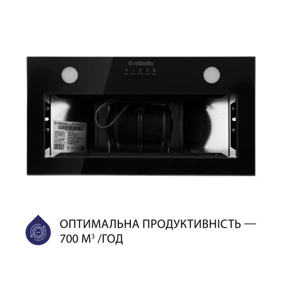 Витяжка кухонна Minola HBI 52622 BL GLASS 700 LED