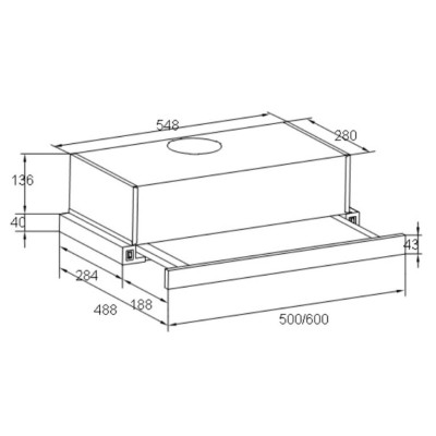 Витяжка кухонна Liberty Slide 265 B