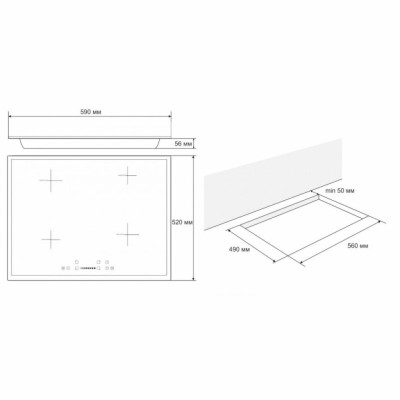 Варочная поверхность Eleyus MODA 60 BL I