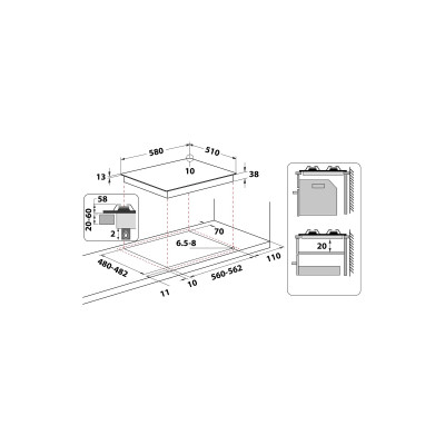 Варочна поверхня Whirlpool TKRL661IXEU Варочна поверхня Whirlpool TKRL661IXEU