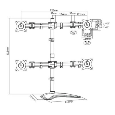Кронштейн ITech MBS-22M