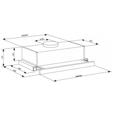 Вытяжка кухонная Eleyus LOTUS 700 50 X Вытяжка кухонная Eleyus LOTUS 700 50 X