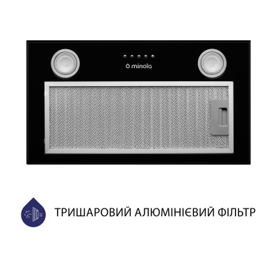 Витяжка кухонна Minola HBI 5722 BL 1200 LED Витяжка кухонна Minola HBI 5722 BL 1200 LED