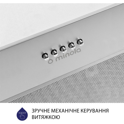 Вытяжка кухонная Minola HBI 5627 GR 1000 LED