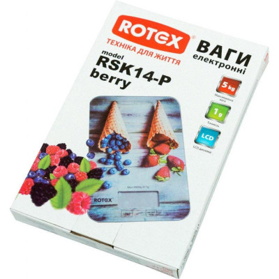 Весы кухонные Rotex RSK14-P Berry Весы кухонные Rotex RSK14-P Berry