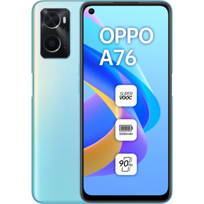 Мобильный телефон Oppo A76 4/128GB Glowing Blue (OFCPH2375_BLUE) Мобильный телефон Oppo A76 4/128GB Glowing Blue (OFCPH2375_BLUE)