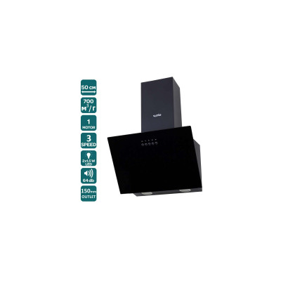 Вытяжка кухонная Ventolux MODENA 50 BK (700) PB