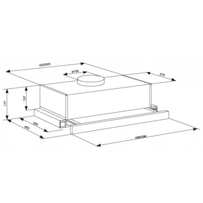 Вытяжка кухонная Eleyus Cyclon 700 50 BR