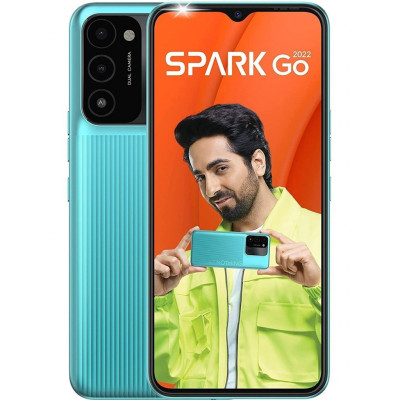Мобильный телефон Tecno KG5m (Spark Go 2022 2/32Gb) Turquoise Cyan (4895180776960)
