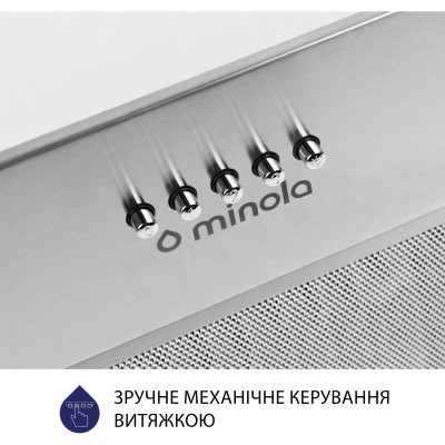 Витяжка кухонна Minola HBI 5827 I 1200 LED Витяжка кухонна Minola HBI 5827 I 1200 LED