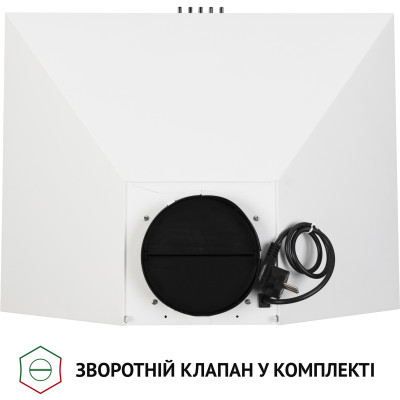 Витяжка кухонна Perfelli K 6432 WH 850 LED RETRO