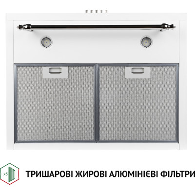 Витяжка кухонна Perfelli K 6432 WH 850 LED RETRO