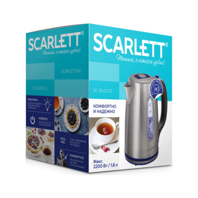 Электрочайник Scarlett SC-EK21S72 Электрочайник Scarlett SC-EK21S72