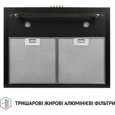 Витяжка кухонна Perfelli K 6432 BL 850 LED RETRO