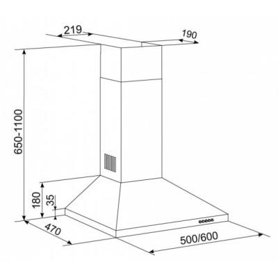 Вытяжка кухонная Eleyus KLEO 470 60 BR