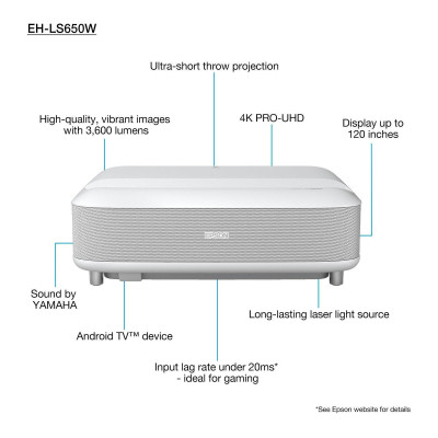 Проектор Epson EH-LS650W (V11HB07040)