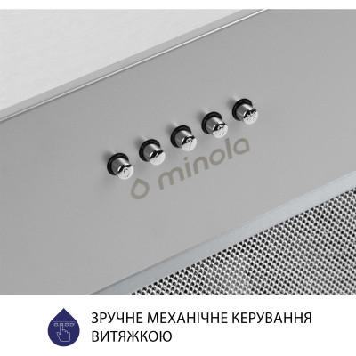 Вытяжка кухонная Minola HBI 5227 GR 700 LED