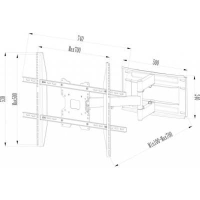 Кронштейн Charmount CT-WPLB-T802