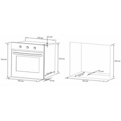 Духова шафа Eleyus VICTORIA 6006 IS+BL