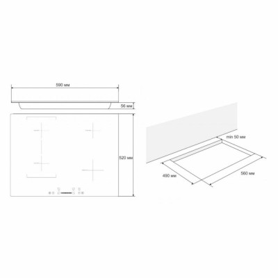 Варочная поверхность Eleyus ELIT 60 BL I Варочная поверхность Eleyus ELIT 60 BL I