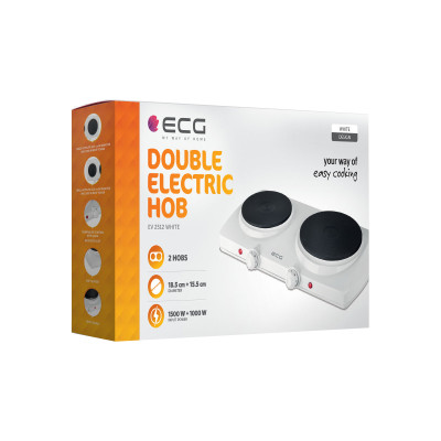 Настольная плита ECG EV 2512 White Настольная плита ECG EV 2512 White