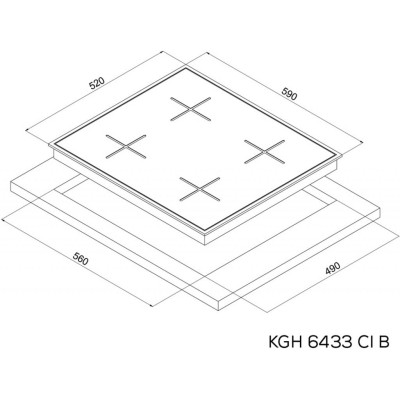 Варочна поверхня Kernau KGH 6433 CI B