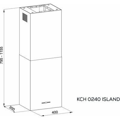 Витяжка кухонна Kernau KCH 0240 W ISLAND Витяжка кухонна Kernau KCH 0240 W ISLAND