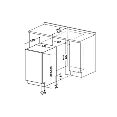 Посудомийна машина Whirlpool WSIP4O33PFE Посудомийна машина Whirlpool WSIP4O33PFE