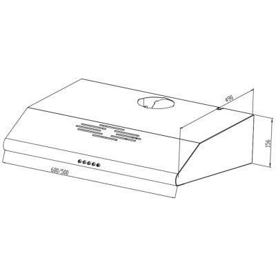 Витяжка кухонна Jantar PHT I LED 60 WH Витяжка кухонна Jantar PHT I LED 60 WH