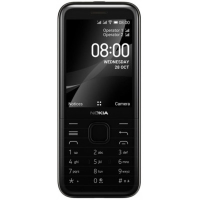 Мобільний телефон Nokia 8000 DS 4G Black Мобільний телефон Nokia 8000 DS 4G Black