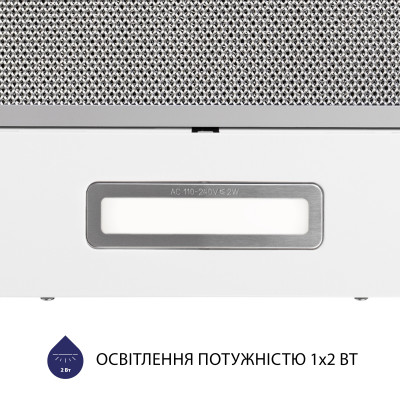 Вытяжка кухонная Minola HTL 614 WH LED