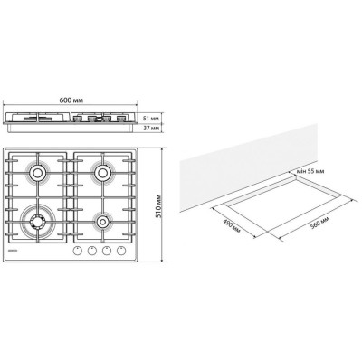 Варочна поверхня Eleyus LINDA 60 IS CTF