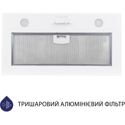 Витяжка кухонна Minola HBI 52621 WH GLASS 700 LED