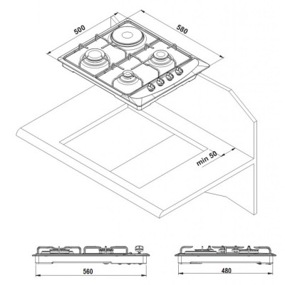 Варочная поверхность Liberty PGE6141S-A1CI (435)