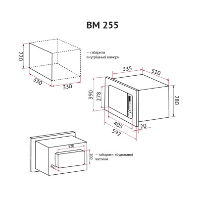 Микроволновая печь Perfelli BM 255 BIX Микроволновая печь Perfelli BM 255 BIX