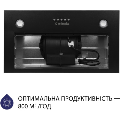 Витяжка кухонна Minola HBI 53270 BL 800 LED