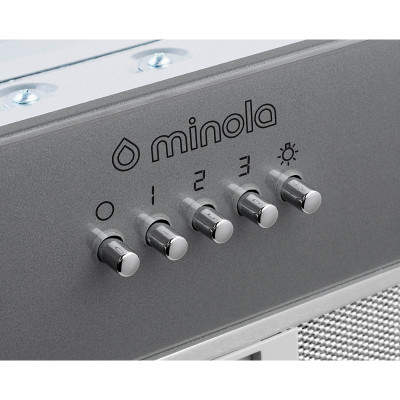 Витяжка кухонна Minola HBI 5262 GR GLASS 700 LED