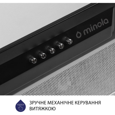 Витяжка кухонна Minola HBI 5324 BL 800 LED