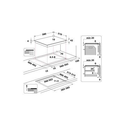 Варочная поверхность Whirlpool AKT8090/NE
