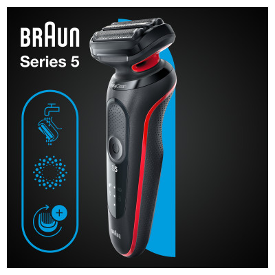 Електробритва Braun Series 5 51-R1000s BLACK / RED Електробритва Braun Series 5 51-R1000s BLACK / RED