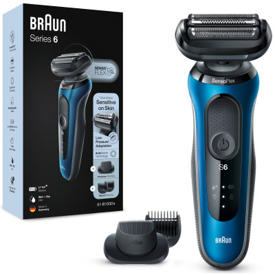 Електробритва Braun Series 6 61-B1500s BLUE / BLACK Електробритва Braun Series 6 61-B1500s BLUE / BLACK