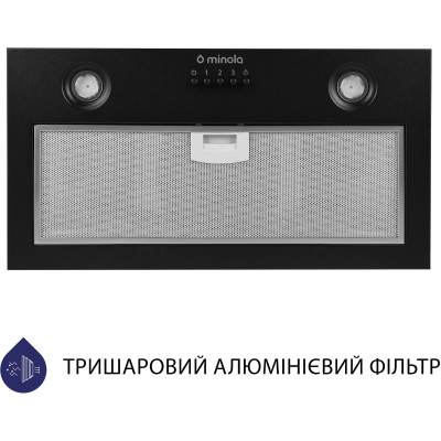 Вытяжка кухонная Minola HBI 5204 BL 700 LED
