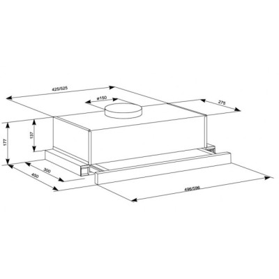 Вытяжка кухонная Eleyus Cyclon 700 50 BG