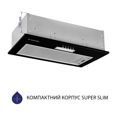 Вытяжка кухонная Minola HBI 5025 BL LED