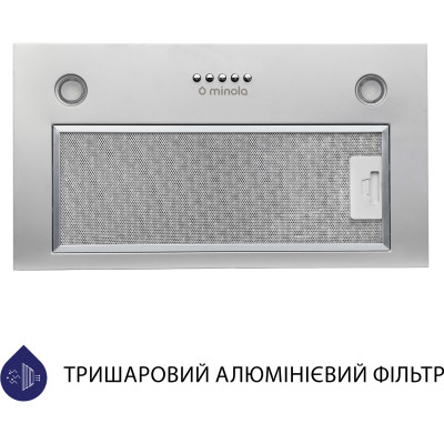 Вытяжка кухонная Minola HBI 5627 GR 1000 LED