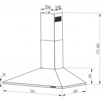 Вытяжка кухонная Grunhelm GVK 214 W